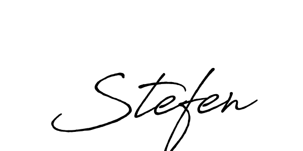 Design your own signature with our free online signature maker. With this signature software, you can create a handwritten (Antro_Vectra_Bolder) signature for name Stefen. Stefen signature style 7 images and pictures png