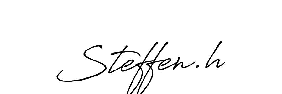 You should practise on your own different ways (Antro_Vectra_Bolder) to write your name (Steffen.h) in signature. don't let someone else do it for you. Steffen.h signature style 7 images and pictures png