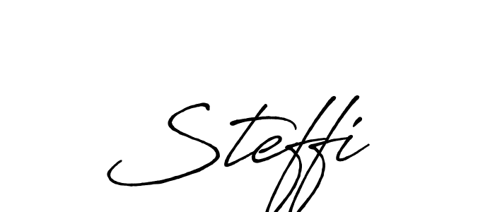 Similarly Antro_Vectra_Bolder is the best handwritten signature design. Signature creator online .You can use it as an online autograph creator for name Steffi . Steffi  signature style 7 images and pictures png