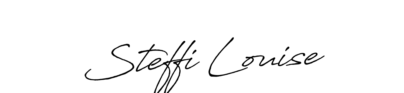 Design your own signature with our free online signature maker. With this signature software, you can create a handwritten (Antro_Vectra_Bolder) signature for name Steffi Louise. Steffi Louise signature style 7 images and pictures png
