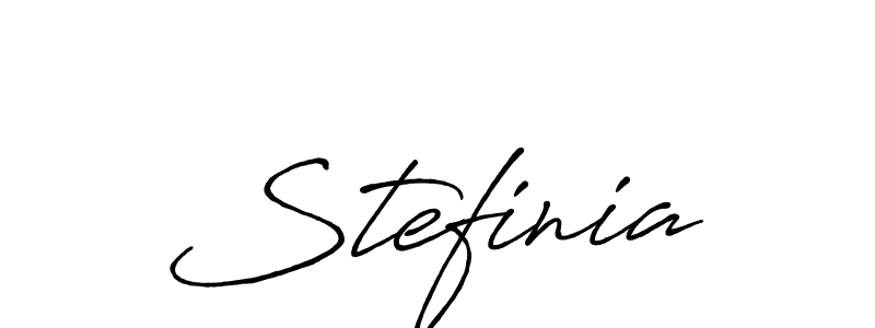 Create a beautiful signature design for name Stefinia. With this signature (Antro_Vectra_Bolder) fonts, you can make a handwritten signature for free. Stefinia signature style 7 images and pictures png