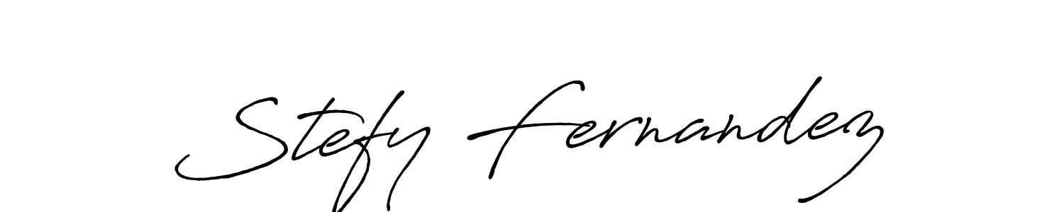Also You can easily find your signature by using the search form. We will create Stefy Fernandez name handwritten signature images for you free of cost using Antro_Vectra_Bolder sign style. Stefy Fernandez signature style 7 images and pictures png