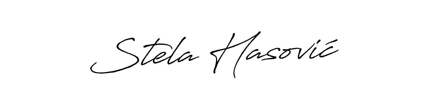 Also we have Stela Hasović name is the best signature style. Create professional handwritten signature collection using Antro_Vectra_Bolder autograph style. Stela Hasović signature style 7 images and pictures png