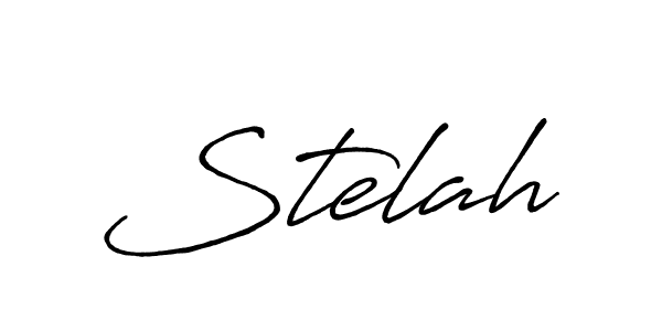 The best way (Antro_Vectra_Bolder) to make a short signature is to pick only two or three words in your name. The name Stelah include a total of six letters. For converting this name. Stelah signature style 7 images and pictures png