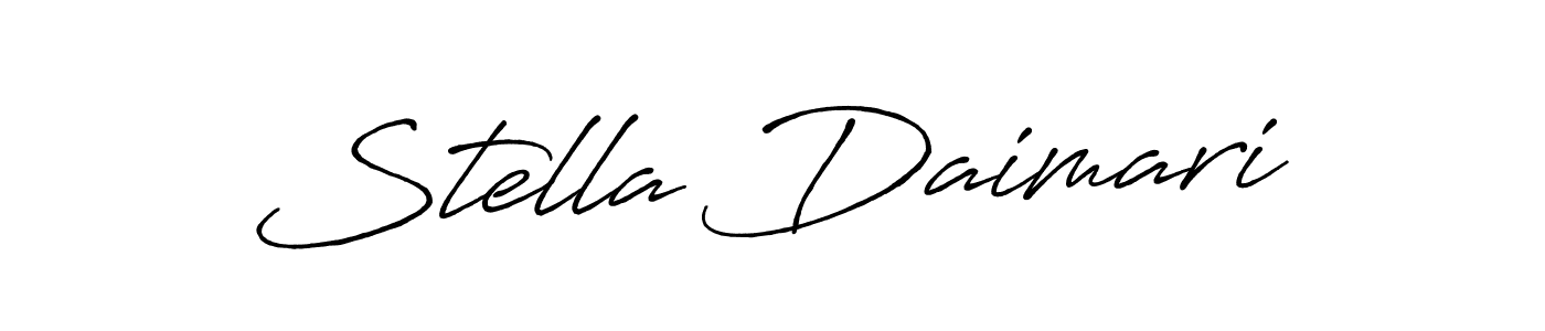 Use a signature maker to create a handwritten signature online. With this signature software, you can design (Antro_Vectra_Bolder) your own signature for name Stella Daimari. Stella Daimari signature style 7 images and pictures png