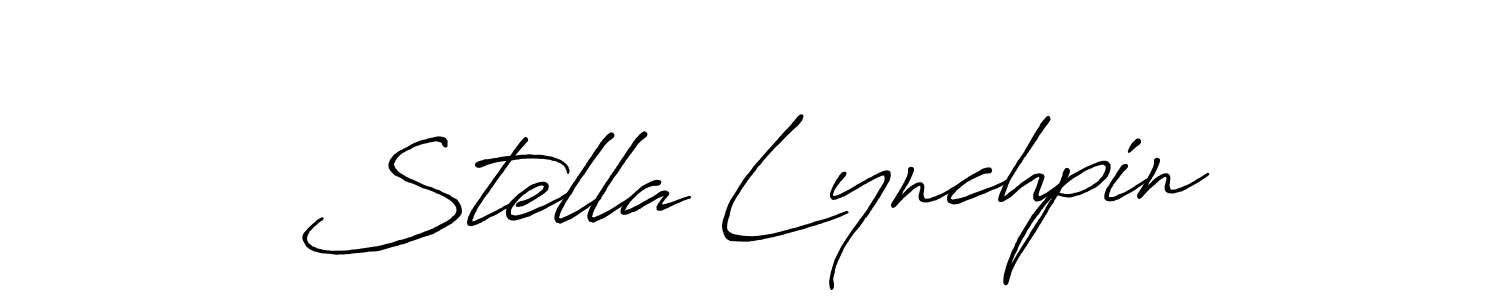 Make a beautiful signature design for name Stella Lynchpin. With this signature (Antro_Vectra_Bolder) style, you can create a handwritten signature for free. Stella Lynchpin signature style 7 images and pictures png
