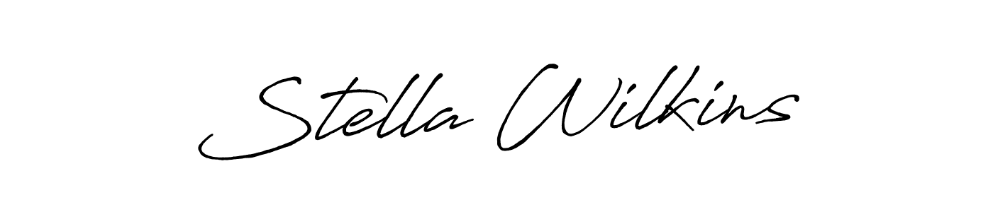 How to make Stella Wilkins signature? Antro_Vectra_Bolder is a professional autograph style. Create handwritten signature for Stella Wilkins name. Stella Wilkins signature style 7 images and pictures png