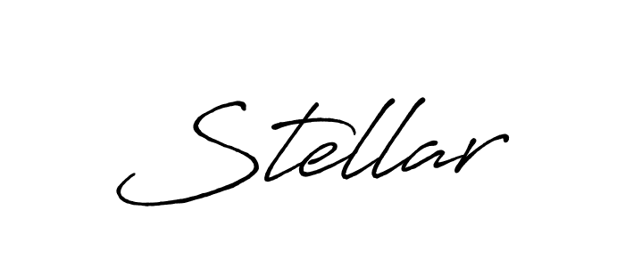 How to make Stellar signature? Antro_Vectra_Bolder is a professional autograph style. Create handwritten signature for Stellar name. Stellar signature style 7 images and pictures png