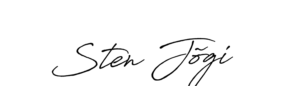 Also we have Sten Jõgi name is the best signature style. Create professional handwritten signature collection using Antro_Vectra_Bolder autograph style. Sten Jõgi signature style 7 images and pictures png