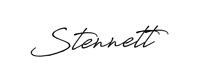 How to make Stennett signature? Antro_Vectra_Bolder is a professional autograph style. Create handwritten signature for Stennett name. Stennett signature style 7 images and pictures png