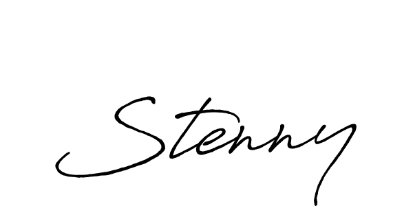 The best way (Antro_Vectra_Bolder) to make a short signature is to pick only two or three words in your name. The name Stenny include a total of six letters. For converting this name. Stenny signature style 7 images and pictures png