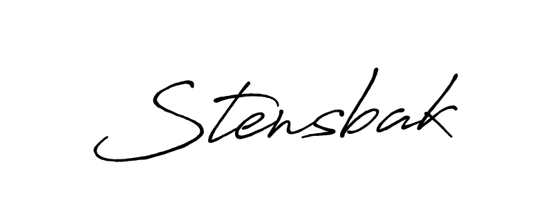 Create a beautiful signature design for name Stensbak. With this signature (Antro_Vectra_Bolder) fonts, you can make a handwritten signature for free. Stensbak signature style 7 images and pictures png