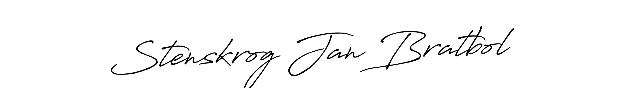 Also we have Stenskrog Jan Bratbol name is the best signature style. Create professional handwritten signature collection using Antro_Vectra_Bolder autograph style. Stenskrog Jan Bratbol signature style 7 images and pictures png