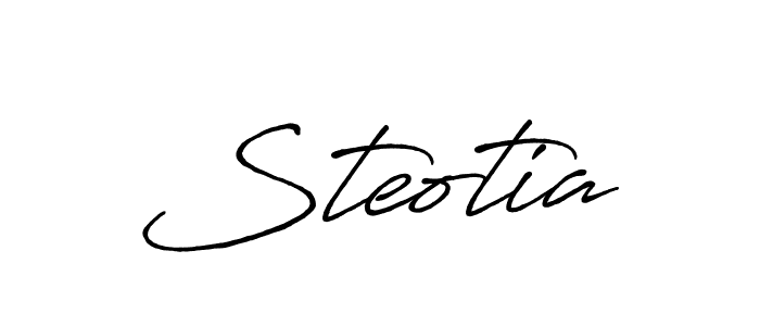 Once you've used our free online signature maker to create your best signature Antro_Vectra_Bolder style, it's time to enjoy all of the benefits that Steotia name signing documents. Steotia signature style 7 images and pictures png
