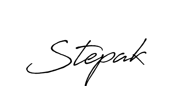 Use a signature maker to create a handwritten signature online. With this signature software, you can design (Antro_Vectra_Bolder) your own signature for name Stepak. Stepak signature style 7 images and pictures png