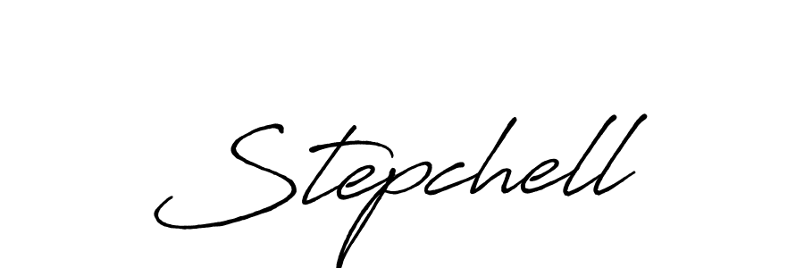 Use a signature maker to create a handwritten signature online. With this signature software, you can design (Antro_Vectra_Bolder) your own signature for name Stepchell. Stepchell signature style 7 images and pictures png