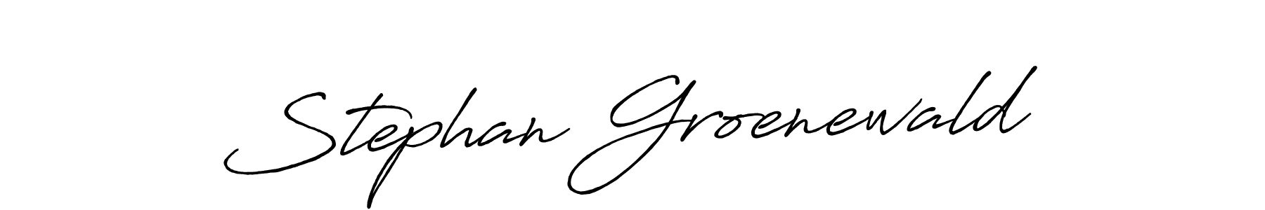 Use a signature maker to create a handwritten signature online. With this signature software, you can design (Antro_Vectra_Bolder) your own signature for name Stephan Groenewald. Stephan Groenewald signature style 7 images and pictures png