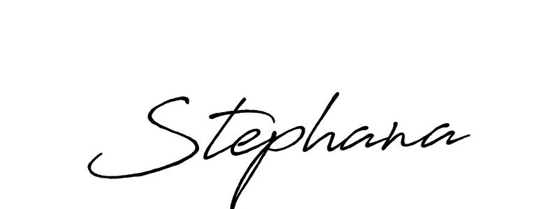 Stephana stylish signature style. Best Handwritten Sign (Antro_Vectra_Bolder) for my name. Handwritten Signature Collection Ideas for my name Stephana. Stephana signature style 7 images and pictures png