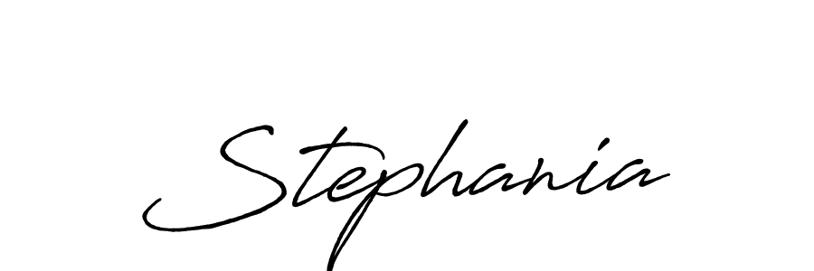 Use a signature maker to create a handwritten signature online. With this signature software, you can design (Antro_Vectra_Bolder) your own signature for name Stephania. Stephania signature style 7 images and pictures png