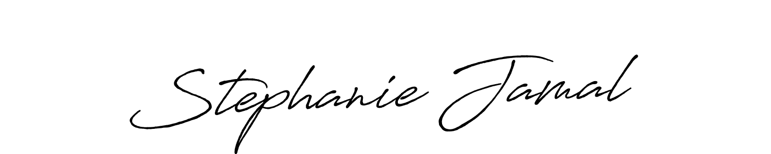 Create a beautiful signature design for name Stephanie Jamal. With this signature (Antro_Vectra_Bolder) fonts, you can make a handwritten signature for free. Stephanie Jamal signature style 7 images and pictures png