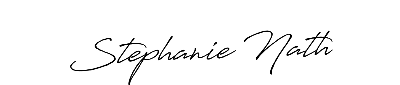 The best way (Antro_Vectra_Bolder) to make a short signature is to pick only two or three words in your name. The name Stephanie Nath include a total of six letters. For converting this name. Stephanie Nath signature style 7 images and pictures png