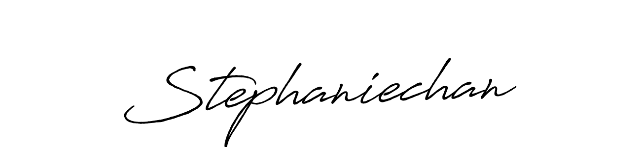 Stephaniechan stylish signature style. Best Handwritten Sign (Antro_Vectra_Bolder) for my name. Handwritten Signature Collection Ideas for my name Stephaniechan. Stephaniechan signature style 7 images and pictures png