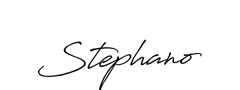 How to make Stephano signature? Antro_Vectra_Bolder is a professional autograph style. Create handwritten signature for Stephano name. Stephano signature style 7 images and pictures png