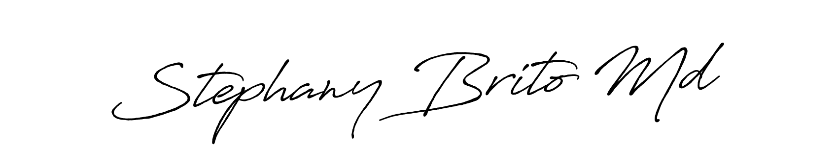 Make a beautiful signature design for name Stephany Brito Md. Use this online signature maker to create a handwritten signature for free. Stephany Brito Md signature style 7 images and pictures png