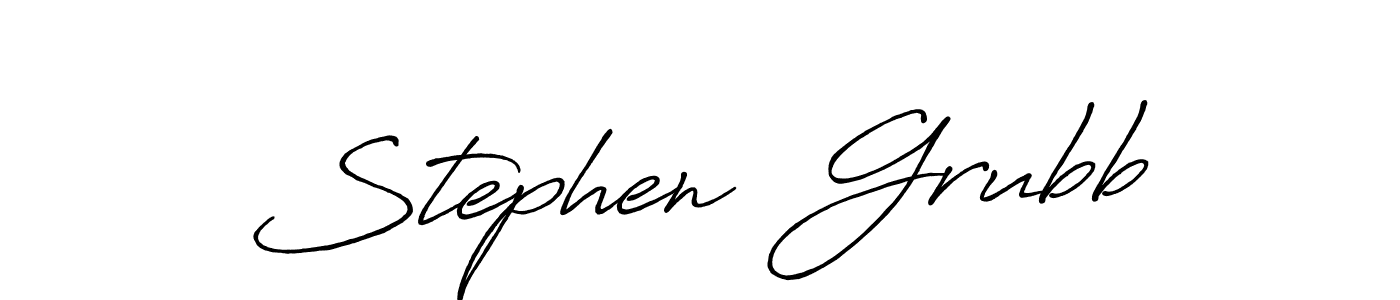 Use a signature maker to create a handwritten signature online. With this signature software, you can design (Antro_Vectra_Bolder) your own signature for name Stephen  Grubb. Stephen  Grubb signature style 7 images and pictures png