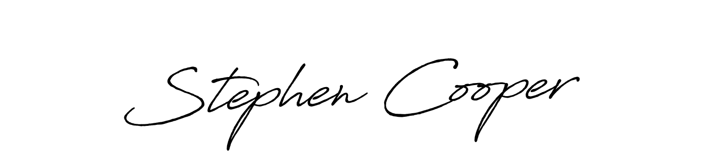 Stephen Cooper stylish signature style. Best Handwritten Sign (Antro_Vectra_Bolder) for my name. Handwritten Signature Collection Ideas for my name Stephen Cooper. Stephen Cooper signature style 7 images and pictures png
