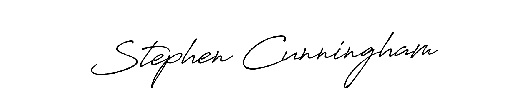 Make a beautiful signature design for name Stephen Cunningham. With this signature (Antro_Vectra_Bolder) style, you can create a handwritten signature for free. Stephen Cunningham signature style 7 images and pictures png