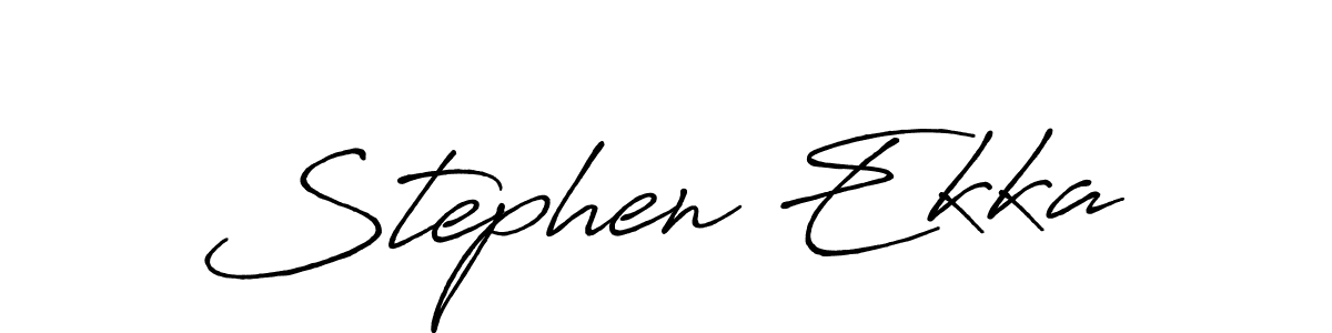 How to make Stephen Ekka name signature. Use Antro_Vectra_Bolder style for creating short signs online. This is the latest handwritten sign. Stephen Ekka signature style 7 images and pictures png