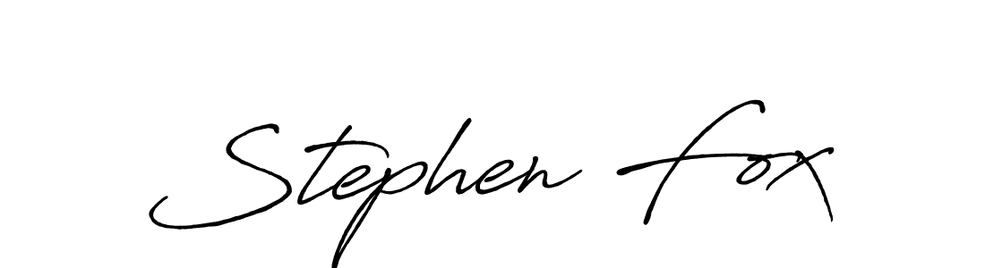 Stephen Fox stylish signature style. Best Handwritten Sign (Antro_Vectra_Bolder) for my name. Handwritten Signature Collection Ideas for my name Stephen Fox. Stephen Fox signature style 7 images and pictures png