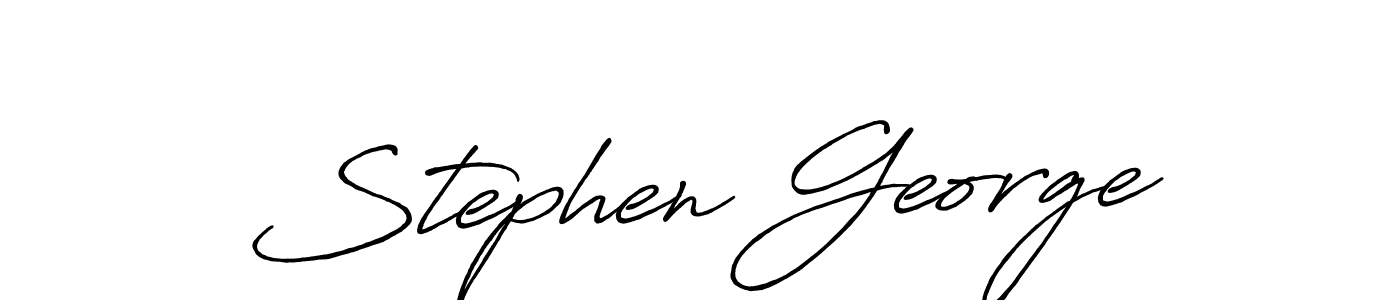 You should practise on your own different ways (Antro_Vectra_Bolder) to write your name (Stephen George) in signature. don't let someone else do it for you. Stephen George signature style 7 images and pictures png