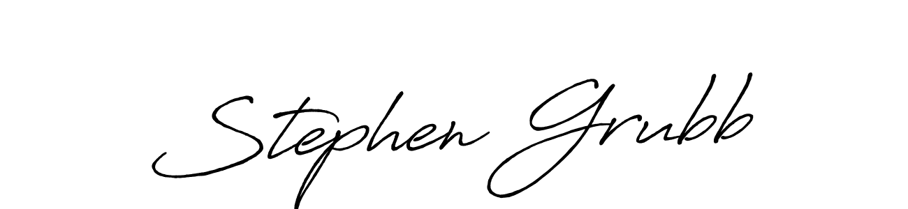 Stephen Grubb stylish signature style. Best Handwritten Sign (Antro_Vectra_Bolder) for my name. Handwritten Signature Collection Ideas for my name Stephen Grubb. Stephen Grubb signature style 7 images and pictures png