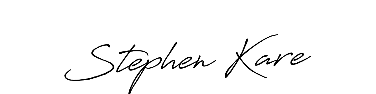 How to make Stephen Kare signature? Antro_Vectra_Bolder is a professional autograph style. Create handwritten signature for Stephen Kare name. Stephen Kare signature style 7 images and pictures png