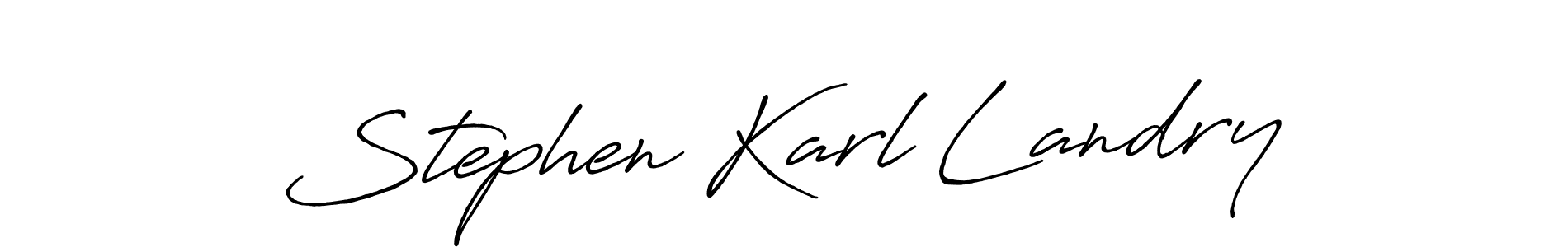It looks lik you need a new signature style for name Stephen Karl Landry. Design unique handwritten (Antro_Vectra_Bolder) signature with our free signature maker in just a few clicks. Stephen Karl Landry signature style 7 images and pictures png
