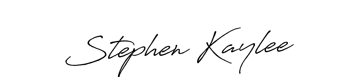 How to make Stephen Kaylee name signature. Use Antro_Vectra_Bolder style for creating short signs online. This is the latest handwritten sign. Stephen Kaylee signature style 7 images and pictures png