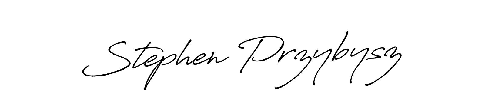 How to make Stephen Przybysz signature? Antro_Vectra_Bolder is a professional autograph style. Create handwritten signature for Stephen Przybysz name. Stephen Przybysz signature style 7 images and pictures png