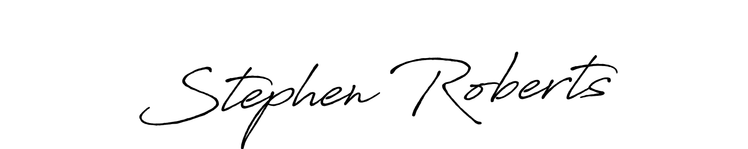 Design your own signature with our free online signature maker. With this signature software, you can create a handwritten (Antro_Vectra_Bolder) signature for name Stephen Roberts. Stephen Roberts signature style 7 images and pictures png