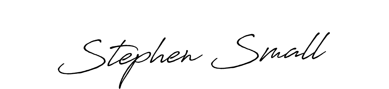 Create a beautiful signature design for name Stephen Small. With this signature (Antro_Vectra_Bolder) fonts, you can make a handwritten signature for free. Stephen Small signature style 7 images and pictures png