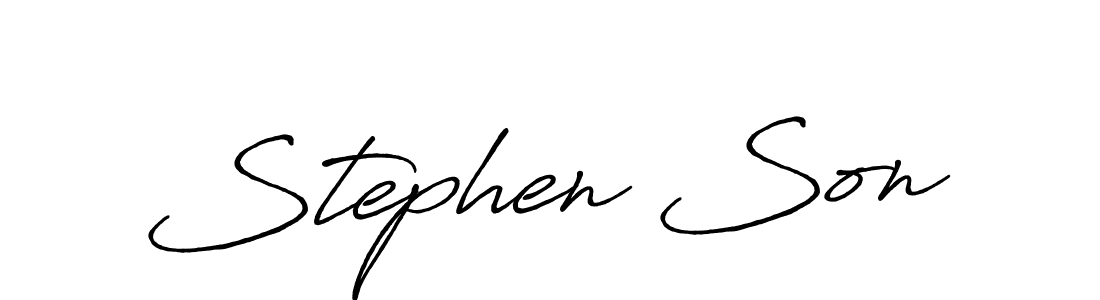 It looks lik you need a new signature style for name Stephen Son. Design unique handwritten (Antro_Vectra_Bolder) signature with our free signature maker in just a few clicks. Stephen Son signature style 7 images and pictures png