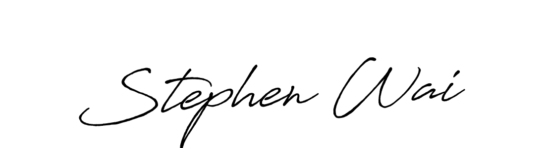 Similarly Antro_Vectra_Bolder is the best handwritten signature design. Signature creator online .You can use it as an online autograph creator for name Stephen Wai. Stephen Wai signature style 7 images and pictures png