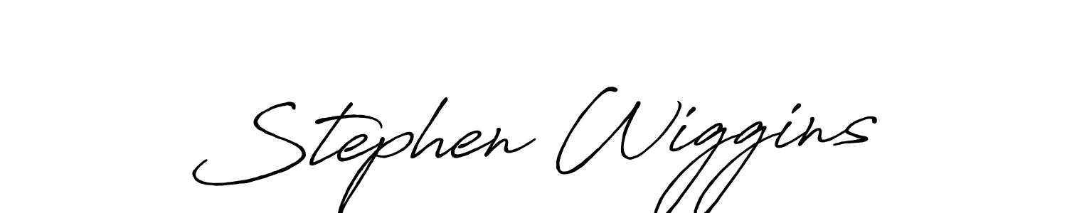 It looks lik you need a new signature style for name Stephen Wiggins. Design unique handwritten (Antro_Vectra_Bolder) signature with our free signature maker in just a few clicks. Stephen Wiggins signature style 7 images and pictures png