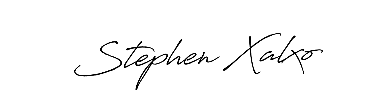 Design your own signature with our free online signature maker. With this signature software, you can create a handwritten (Antro_Vectra_Bolder) signature for name Stephen Xalxo. Stephen Xalxo signature style 7 images and pictures png