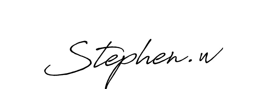 You should practise on your own different ways (Antro_Vectra_Bolder) to write your name (Stephen.w) in signature. don't let someone else do it for you. Stephen.w signature style 7 images and pictures png