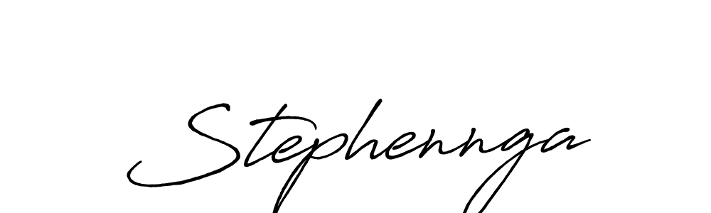 How to make Stephennga signature? Antro_Vectra_Bolder is a professional autograph style. Create handwritten signature for Stephennga name. Stephennga signature style 7 images and pictures png