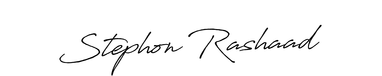 The best way (Antro_Vectra_Bolder) to make a short signature is to pick only two or three words in your name. The name Stephon Rashaad include a total of six letters. For converting this name. Stephon Rashaad signature style 7 images and pictures png