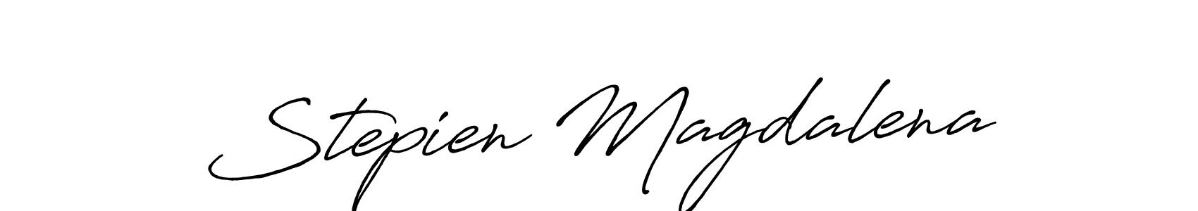 This is the best signature style for the Stepien Magdalena name. Also you like these signature font (Antro_Vectra_Bolder). Mix name signature. Stepien Magdalena signature style 7 images and pictures png