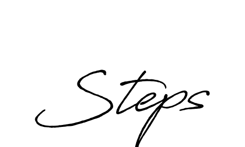 It looks lik you need a new signature style for name Steps. Design unique handwritten (Antro_Vectra_Bolder) signature with our free signature maker in just a few clicks. Steps signature style 7 images and pictures png